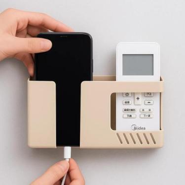 Imagem de Suporte pAREde Adesivo Multiuso Porta Celular Controle televisao tv ar