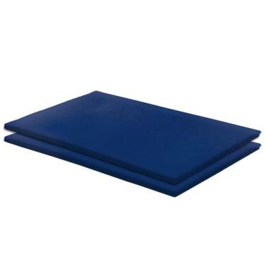 Imagem de Kit 2 Colchonetes 94x66x3cm Academia e Ginastica D23 em Corvin Azul - 