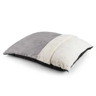 Imagem de Cama Pet Para Cachorro E Gato Com Saquinho De Dormir Tamanhos P M G GG(Cinza,GG - 90x75cm)