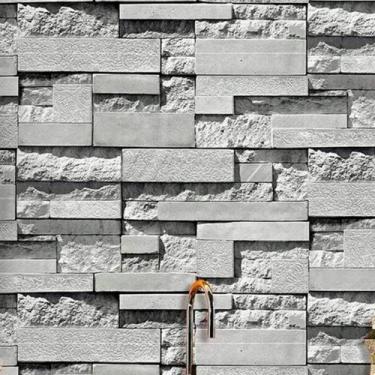 Imagem de Papel de Parede Adesivo PVC Estampa Parede Rochosa - 5 Metros - TOP RI