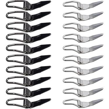 Imagem de SUPERFINDINGS 20 peças, 2 tamanhos, anzol de pesca de aço inoxidável, ferramenta para pendurar, equipamento de pesca, adequado para anzóis e iscas, faça você mesmo, variedade de varas, acessórios