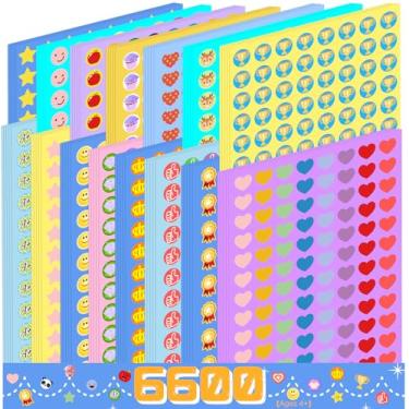 Imagem de Adesivos de recompensa premium de 6600 peças para crianças, pacote variado de adesivos de incentivo para sala de aula, materiais para professores escolares