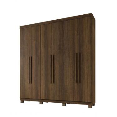 Imagem de Roupeiro Milão 6 Portas 3 Gavetas Benetil Imbuia