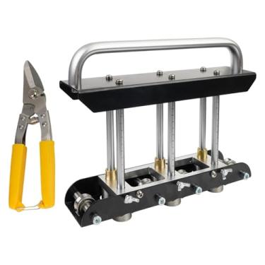 Imagem de Stgfyxgs Dobradeira de Bordas de Três Estações, Ferramenta Manual Profissional para Dobrar Metais, Ideal para Defletores de Chuva em Garagens.