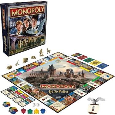 Imagem de Monopoly Harry Potter - Jogo de tabuleiro Edition Aventura  Magica Hogwarts – Hasbro 