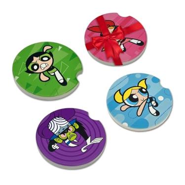 Imagem de Elektroplate Bonecos de cerâmica automotivos oficialmente licenciados para meninas superpoderosas e Mojo JoJo (6,6 cm) | Ajuste universal para carros, caminhões, SUVs e mais | Absorvente