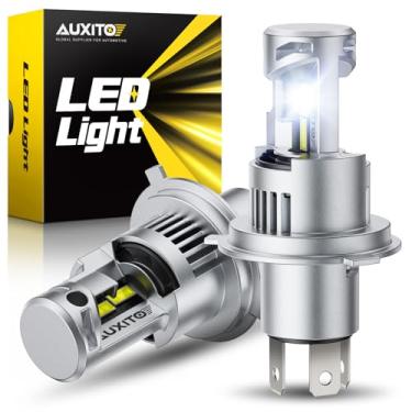 Imagem de AUXITO Lâmpadas H4 Head|Light 9003, 900% Super Brilhante, 6500K Branco Frio, 1:1 Mini Halogênio Tamanho 9008 Luz, Plug and Play, Pacote com 2