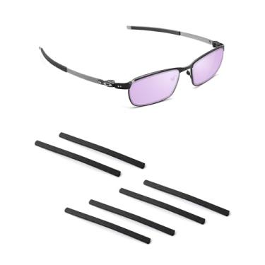 Imagem de Handwith 3 pares de meias de silicone macio para óculos de sol Oakley Tincup/Tincup 0,5/Wheel House RX, antiderrapante, ajuste confortável, óculos, braço, peças sobressalentes, kit de substituição