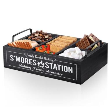 Imagem de Estação S'mores MINCORD Smores Bar Holder Farmhouse Caddy