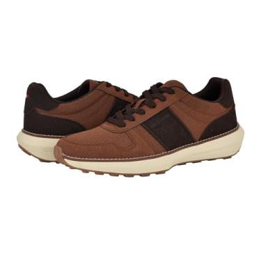 Imagem de Tommy Hilfiger Tênis masculino Edman, Conhaque/marrom escuro 210, 41