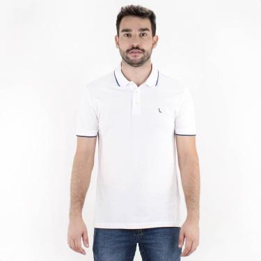 Imagem de Camiseta Polo Reserva Enxuto Friso Único Branco - Masculino-Masculino