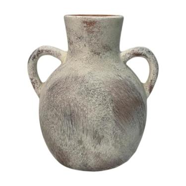 Imagem de Fxzqgnh Vaso Rústico de Cerâmica, Ideal para Decoração de Plantas, Arranjos Florais E Decoração de Casa, Festas de Inauguração, Natal E Escritórios, Castanho Claro, Tamanho real