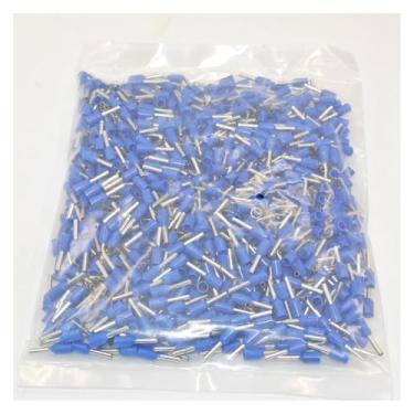 Imagem de 1000 peças E0508 E7508 E1008 E1508 E2508 E4009 Terminal de crimpagem elétrica (azul, E1508)