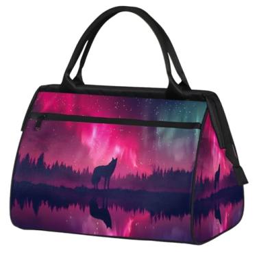 Imagem de Bolsa pequena para o fim de semana, feminina, masculina, floral, borboleta, retrô, colorida, dobrável, bolsa esportiva leve para academia, Cor: 15, 15.2*8.3*11.6 inch, Moderno