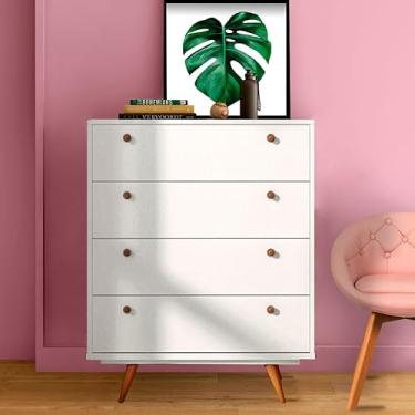 Imagem de Cômoda Jolie Plus 4 Gavetas Branca
