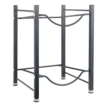 Imagem de IEUDNS Suporte para garrafa de água de 5 galões Rack de armazenamento de garrafa de água Rack de jarro de água com economia de espaço de 2 camadas Rack de, Cinza