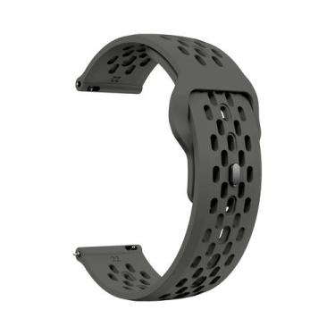 Imagem de Pulseira Esportiva De Silicone Respirável De 22mm Para Relógio CMF pro