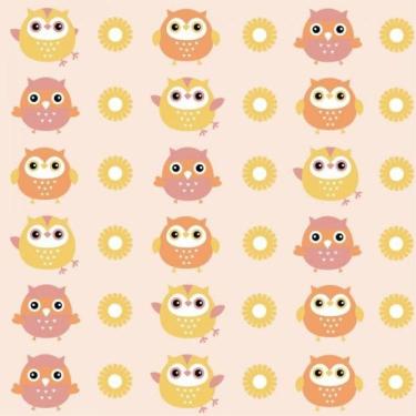 Imagem de Papel De Parede Infantil Corujinhas