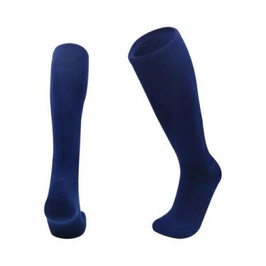 Imagem de Meias Esportivas Respiráveis Acima Do Joelho Para Futebol, Rugby, Vole