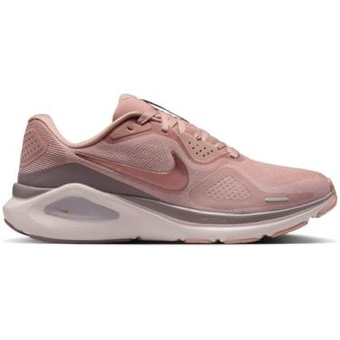 Imagem de Nike Tênis feminino Structure 26, Rosa/ouro rosa metálico/cinza acinzentado/vermelho silte, 41