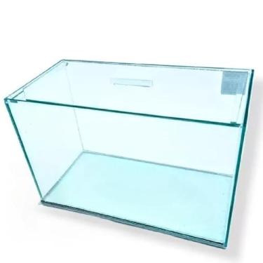 Imagem de Aquário N1 com 3 litros, 20 x 10 x 15 cm – vidro retangular transparente com 3 mm para peixes ornamentais e plantas aquáticas, compacto