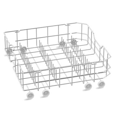 Imagem de Suporte inferior para lava-louças WD28X10384 atualizado (SS304) para prateleiras de lava-louças General Electric GE GLD4560N10SS GLD5660R00SS GLD5660V00SS, WD28X10165/6 WD28X10309 Conjunto de rack