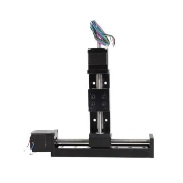 Imagem de Mini trilho de mesa deslizante tipo T trilho linear estágio 50-300 mm curso Nema11 motor de passo 28 mm para impressora XYZ Axis CNC 3D (XZ Stroke 300 mm, passo de 4 mm)