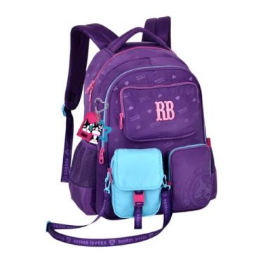 Imagem de Mochila Escolar De Costas Juvenil Porta Notebook E Tablet Feminina Reb