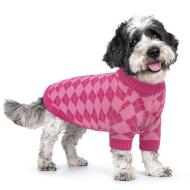 Imagem de Queenmore Suéteres para cães grandes, swaeter para cães de Natal com mangas compridas, vestuário quente para animais de estimação para raças grandes, roupas de tricô de inverno para beagle, dachshund