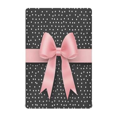 Imagem de STAYTOP Lençol de berço fofo com gravata borboleta para meninos e meninas, lençol com elástico para berço padrão e colchão infantil, de microfibra supermacia, 132 x 71 cm