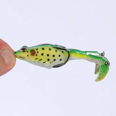 Imagem de Isca De Pesca Soft Frog Com Duplo Propulsor Para Água Doce Snakehead P