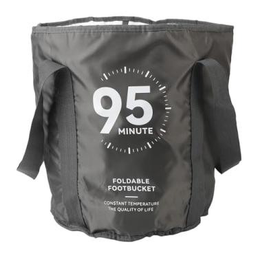 Imagem de CUOFYUNL Bacia de banho dobrável para pés grandes Banheira de imersão portátil dobrável para pés SPA para viagens em casa (Verde)