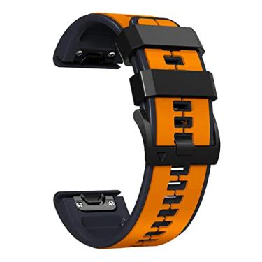 Imagem de Pulseiras de relógio inteligente resistentes ao desgaste 22 mm de substituição para Garmin para Fenix 7/6/6Pro/5/5 Plus/MARQ series, Sem Pedra Preciosa