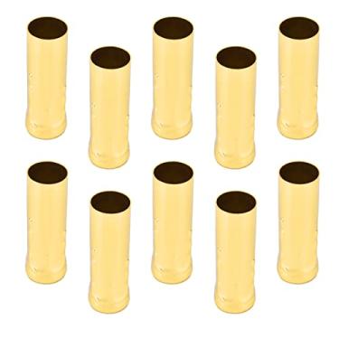 Imagem de Alomejor Candelador de Velas, Mangas de Vela de Lustre, Mangas de Lâmpada de 10 Pacote para Luminária de Luminária de Candelabra Tubo de Base de Lâmpadas (Episódio Gold)