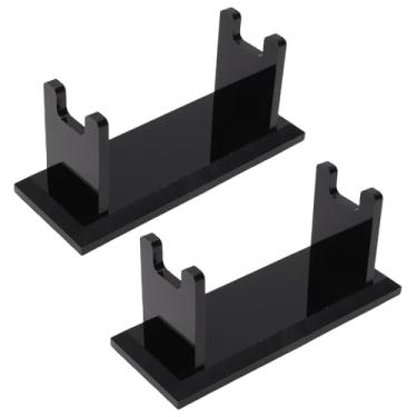 Imagem de GLOGLOW Suporte de Suporte de Barbear Acrílico, Organizador de Banheiro Estável para Lâminas de Segurança, Canetas de Escovas de Dente, Armazenamento Compacto de Bancada de 4 X 1,5 X 1,7 Polegadas para Itens Essenciais de Higiene para Uso Diário No Banheiro (Preto)