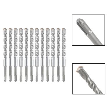 Imagem de Jogo 12 Brocas Sds Plus 16X400 Mm Aço Carbono Tungstênio