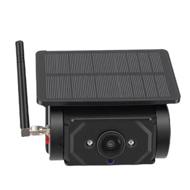 Imagem de Luocute Câmera de Backup Magnética Sem Fio, Câmera Reversa Recarregável Solar WiFi HD 1080P RV Com Visão Noturna Grande Angular de 150 ° para Trailer de Viagem de Barco