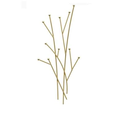 Imagem de Prateleiras suspensas Cabide de parede leve e luxuoso, sem perfuração, criativo, porta de entrada, cabides para roupas, sala de estar, quarto(Gold)