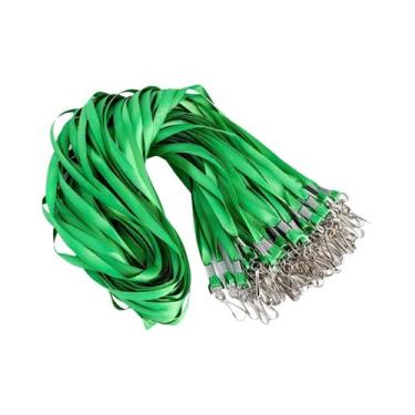 Imagem de Cordão Para Crachá De Identificação Com Gancho Giratório, 10 Ou 20 Peç