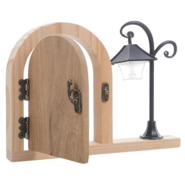 Imagem de Capa de interruptor de luz de porta de fada - protetor de soquete à prova de bebê de madeira com lâmpada brilhante para quarto de crianças, decoração de casa, perfeito para crianças e animais de