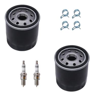 Imagem de Rebuiman Filtro de óleo 49065-2057, 2 peças, adequado para Kawasaki FB460V FC540V motor de 4 tempos, para motores Mule 600 610 KAF620, substitui #49065-2071, 49065-2078