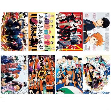 Imagem de Pôster Haikyuus Anime Art 8 unidades/lote de papel 42x29 cm