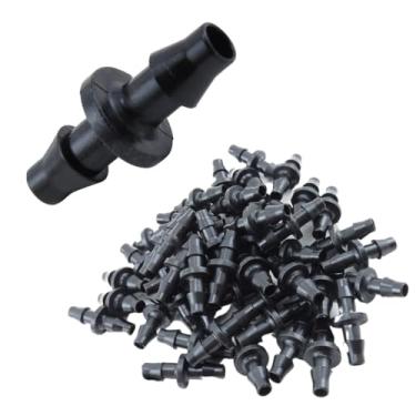 Imagem de União Microtubo Irrigação Gotejamento Emenda 4mm - 50 UN