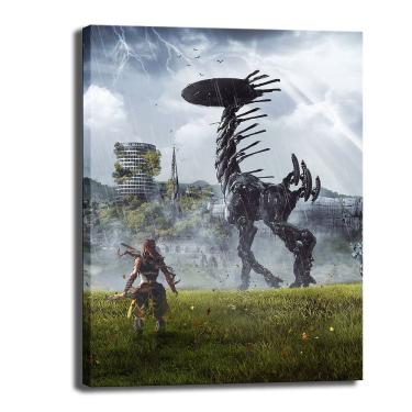 Imagem de Arte de parede em tela Horizons Forbidddens Wests Aloys Anime 40x50cm