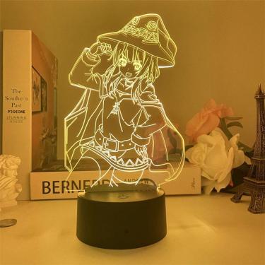 Imagem de Luz noturna 3D Konos Subas explosões em megumins deste mundo maravilhoso