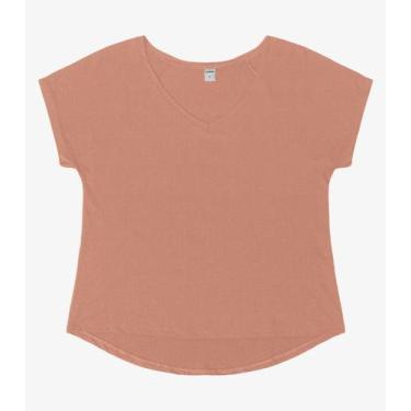 Imagem de Blusa Feminina Viscotorcion Rovitex Marrom, GG, Marrom
