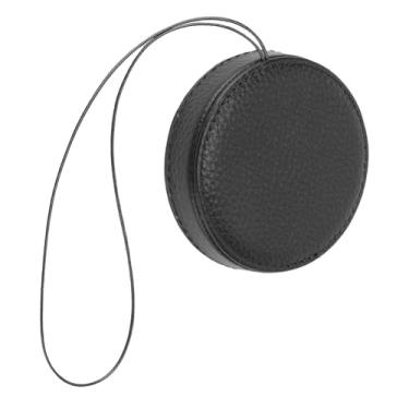 Imagem de Jiawu Tampa de Lente de Câmera Portátil de Couro PU para Mini41 Câmera Instantânea Anti Perda Capa de Lente para Entusiastas de Fotografia (Preto)