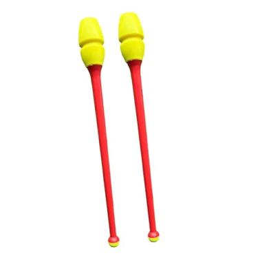 Imagem de UGPLM 2 Bastões de Ginástica Rítmica, Ferramenta para Crianças e Adultos, 35 cm de Comprimento, Acessórios de Ginástica para Treinamento, Style H