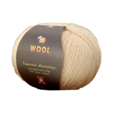 Imagem de Grande Pacote De 500g De Fio De Lã Fina De Cashmere Para Tricô Artesan