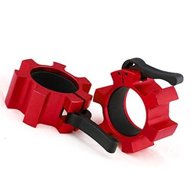 Imagem de SPYMINNPOO Bloqueio de Colarinho de Barra, Trava de Liberação Rápida para Treinamento Fitness, Musculação, Clipes de Liga de Alumínio para Treino de Academia, 2 Peças de 50mm (#5)